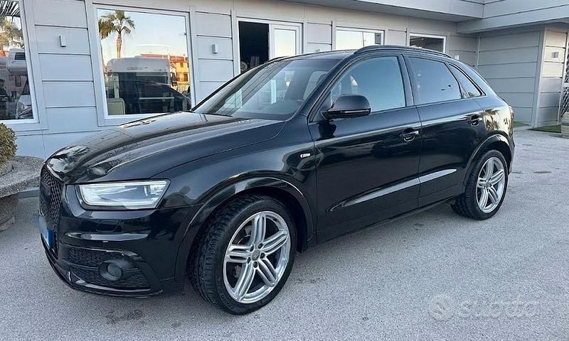 Usata Audi Q3 S-Line 177 CV (130 kW) 2014 Nero SUV