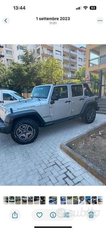 Usata Jeep Wrangler Rubicon 272 CV (200 kW) 2011 Grigio SUV