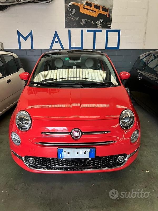 Usata Fiat 500 69 CV (50 kW) 2017 Rosso Berlina