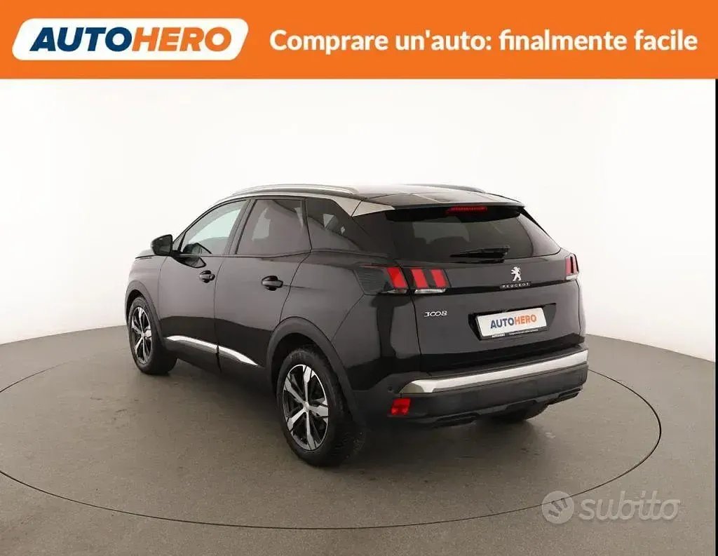 Brugt Peugeot 3008 Allure 131 HK (96 kW) 2018 Sort SUV