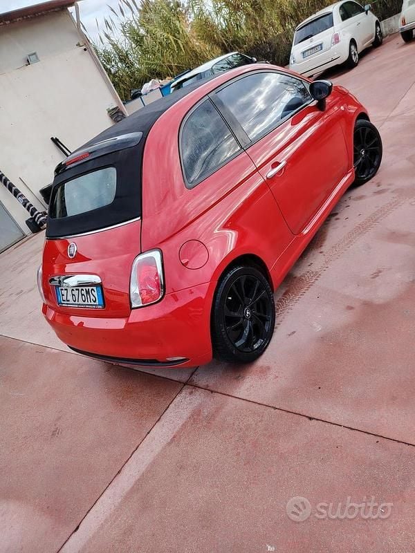 Usata Fiat 500 Sport 69 CV (50 kW) 2014 Rosso Cabrio