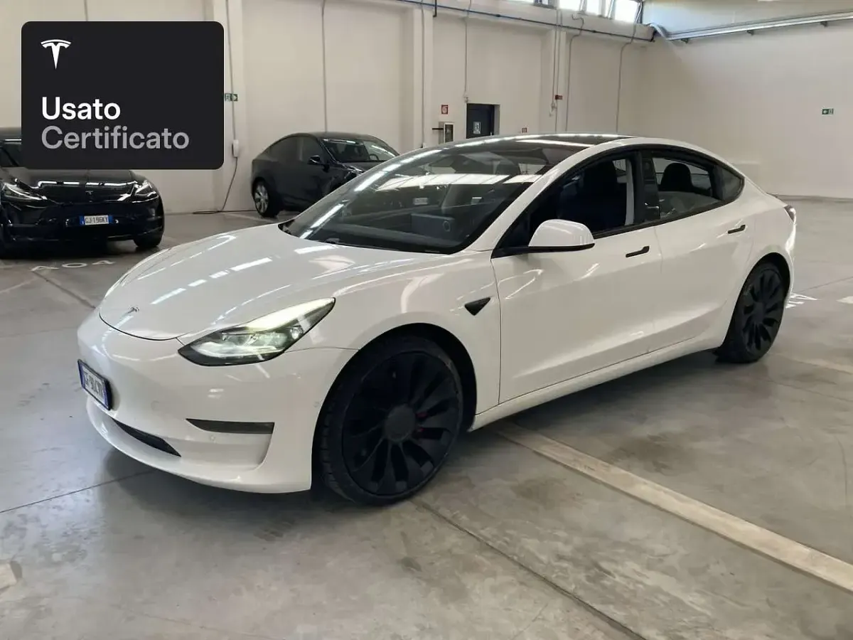 Usata Tesla Model 3 Performance 377 kW (513 CV) 2021 Pearl white multicoat Berlina