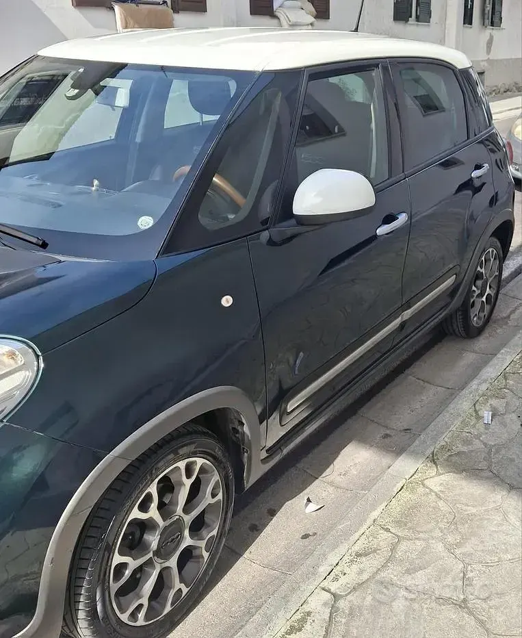 Usata Fiat 500L Trekking 105 CV (77 kW) 2014 Verde Monovolume