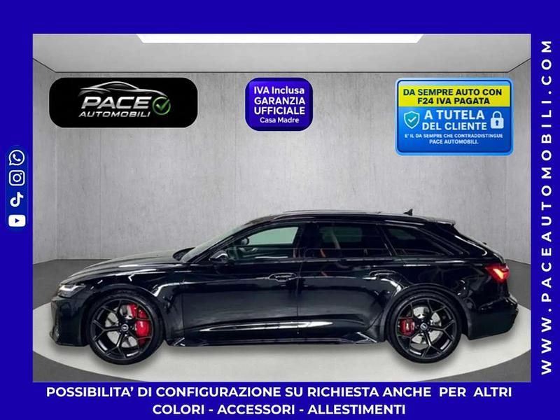 Nero Usata 2023 Audi RS6 Performance Station wagon | 134.900 € (Buon prezzo) - Immagine 1/4