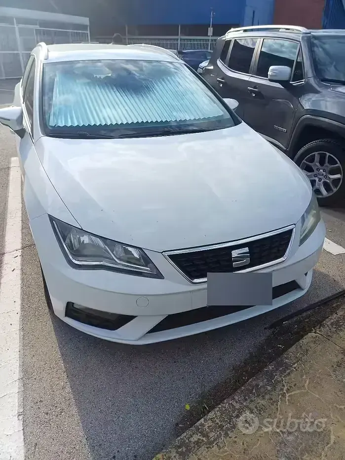 Usata Seat Leon 115 CV (84 kW) 2017 Bianco Station wagon