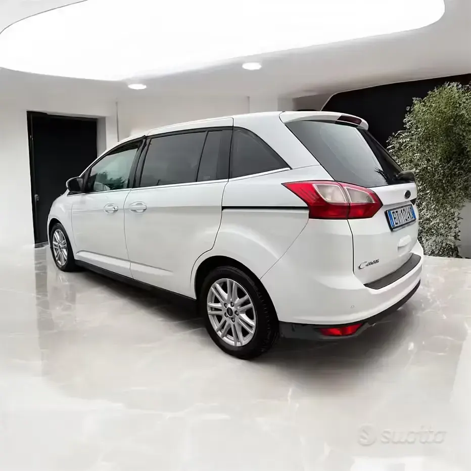Usata Ford C-MAX Titanium 163 CV (119 kW) 2013 Bianco Monovolume
