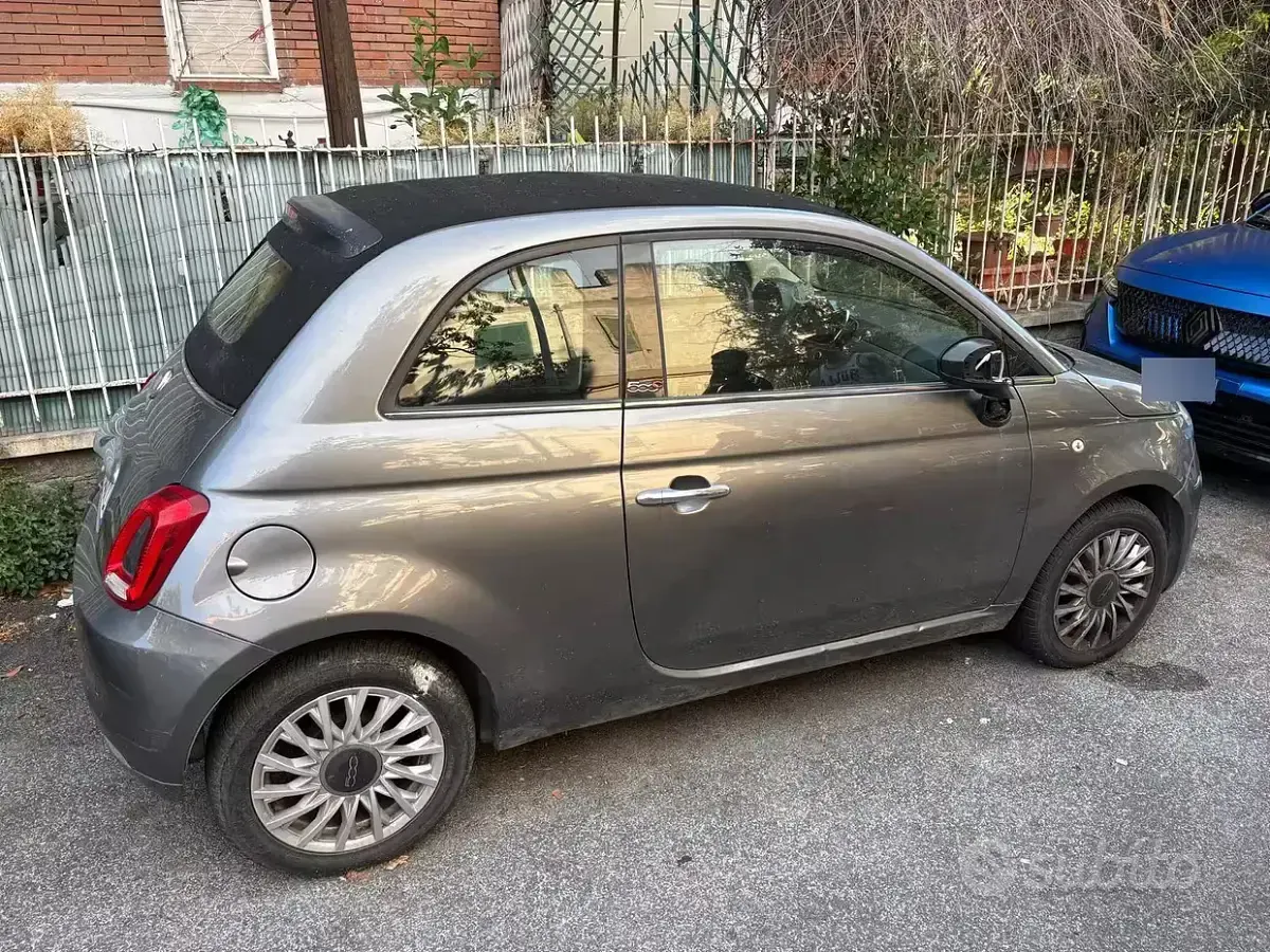 Usata Fiat 500C 69 CV (50 kW) 2016 Grigio Cabrio