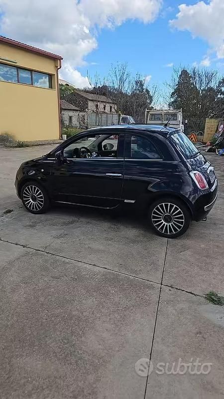 Usata Fiat 500 69 CV (50 kW) 2009 Nero Cabrio