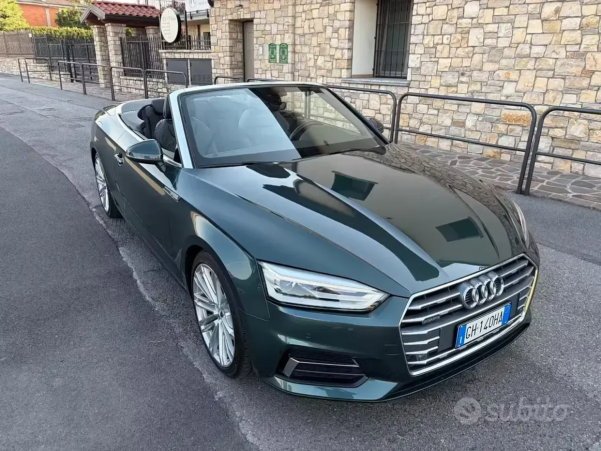 Usata Audi A5 Cabriolet Sport 286 CV (210 kW) 2019 Verde Cabrio