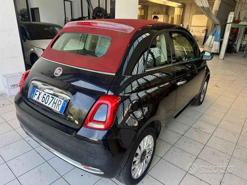 Usata Fiat 500C 69 CV (50 kW) 2019 Nero Cabrio