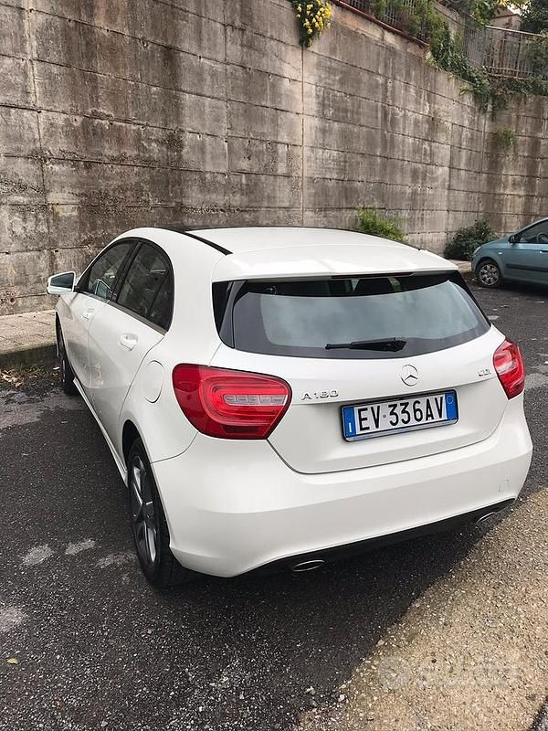 Usata Mercedes A180 109 CV (80 kW) 2014 Bianco Berlina