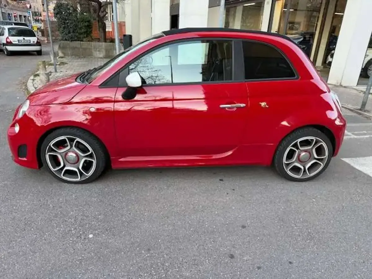 Usata Abarth 595C 140 CV (102 kW) 2013 Rosso Cabrio