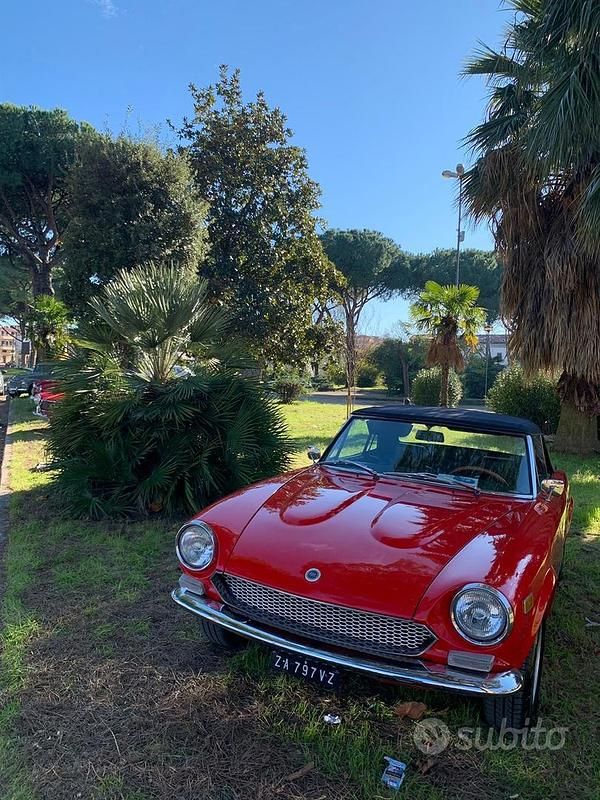 Usata Fiat 124 1970 Rosso Cabrio