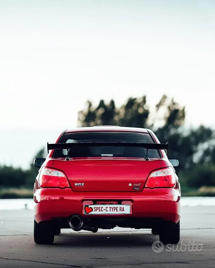Usata Subaru Impreza 280 CV (205 kW) 2004 Rosso Berlina