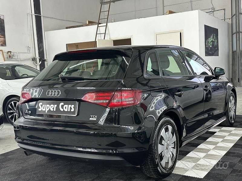 Usata Audi A3 Attraction 110 CV (80 kW) 2014 Nero Berlina