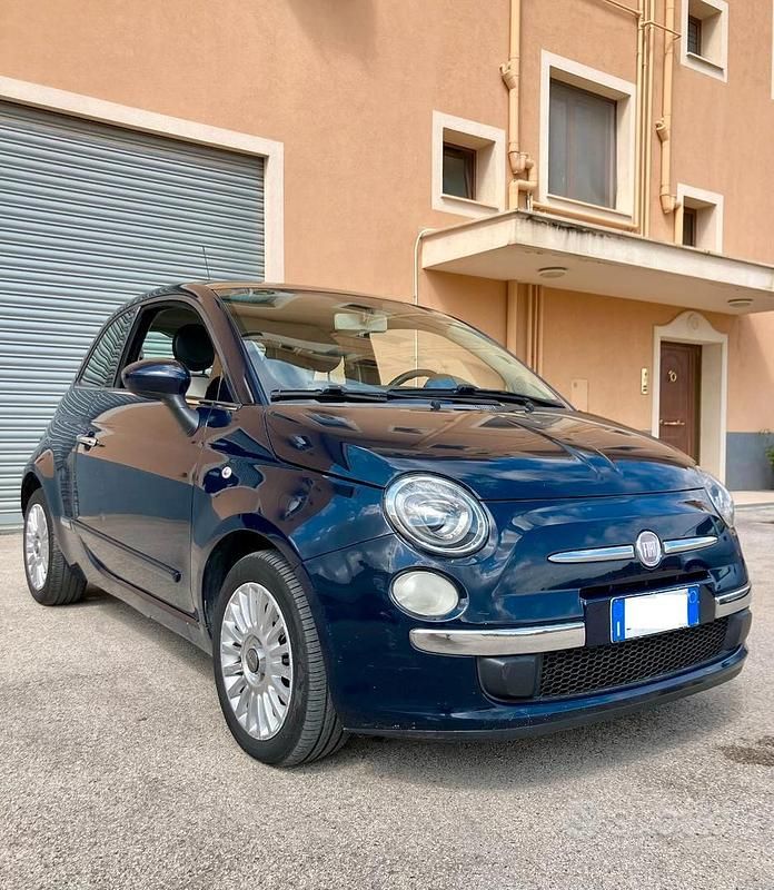 Usata Fiat 500 Lounge 75 CV (55 kW) 2009 Blu Cabrio