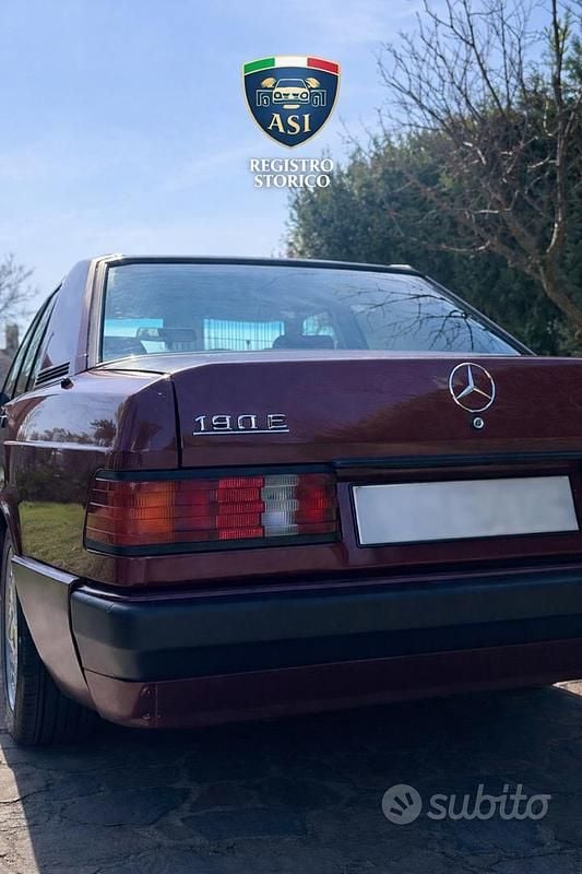 Usata Mercedes 190 1991 Rosso Berlina