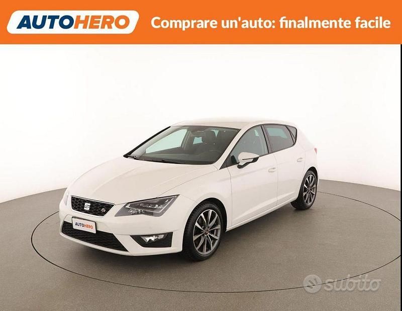 Usata Seat Leon FR 150 CV (110 kW) 2015 Bianco Berlina
