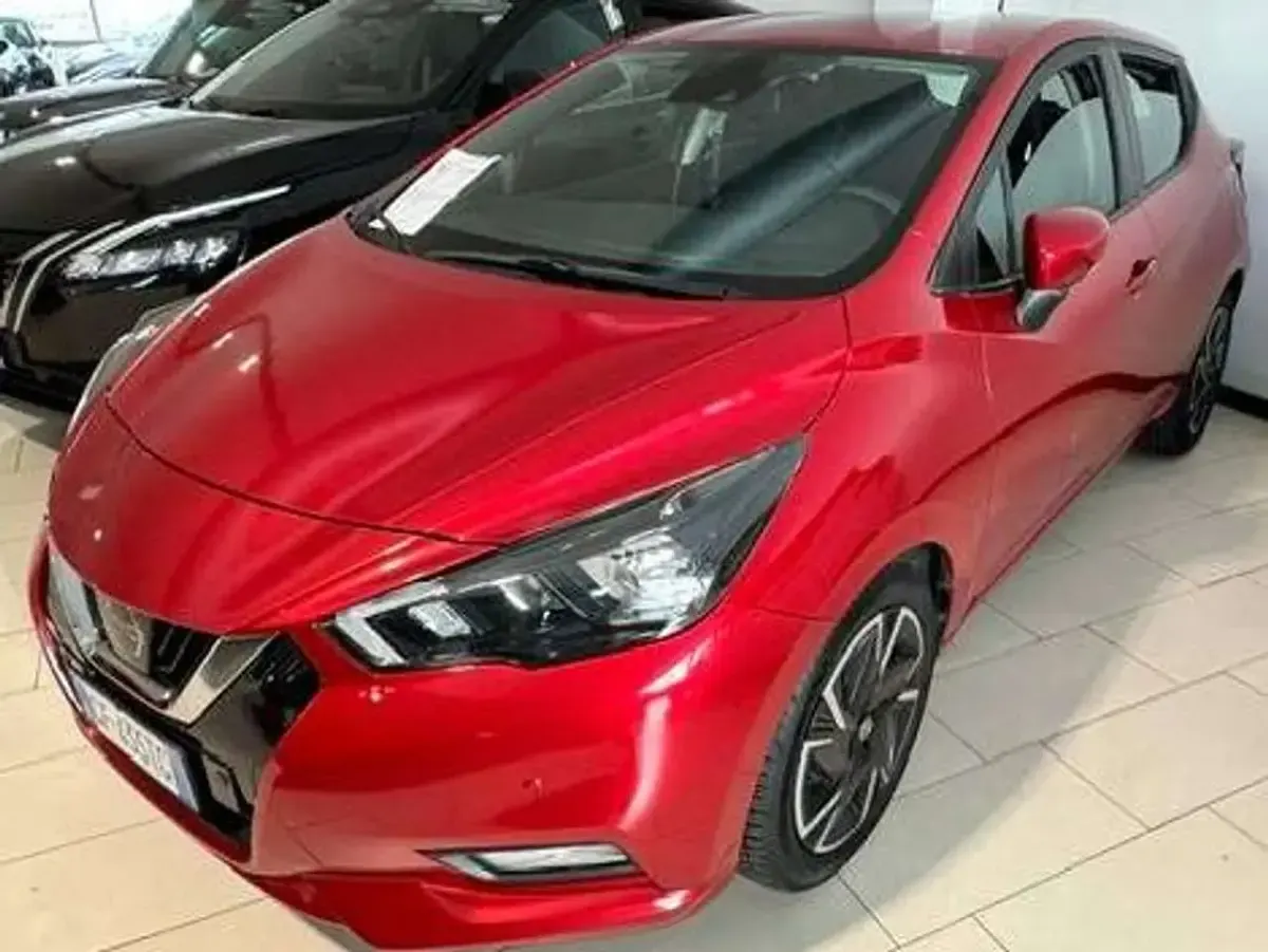 Usata Nissan Micra Acenta 92 CV (67 kW) 2021 Rosso Utilitaria