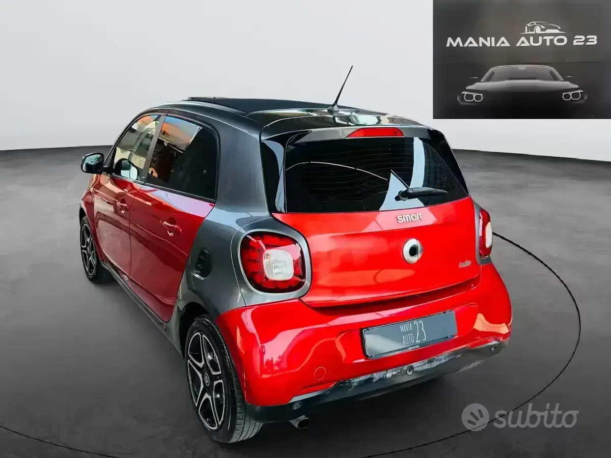 Usata Smart ForFour Brabus 90 CV (66 kW) 2017 Rosso Utilitaria