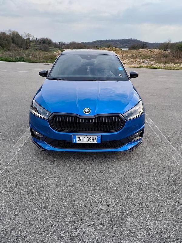 Usata Skoda Fabia Monte Carlo 150 CV (110 kW) 2024 Blu/azzurro Utilitaria
