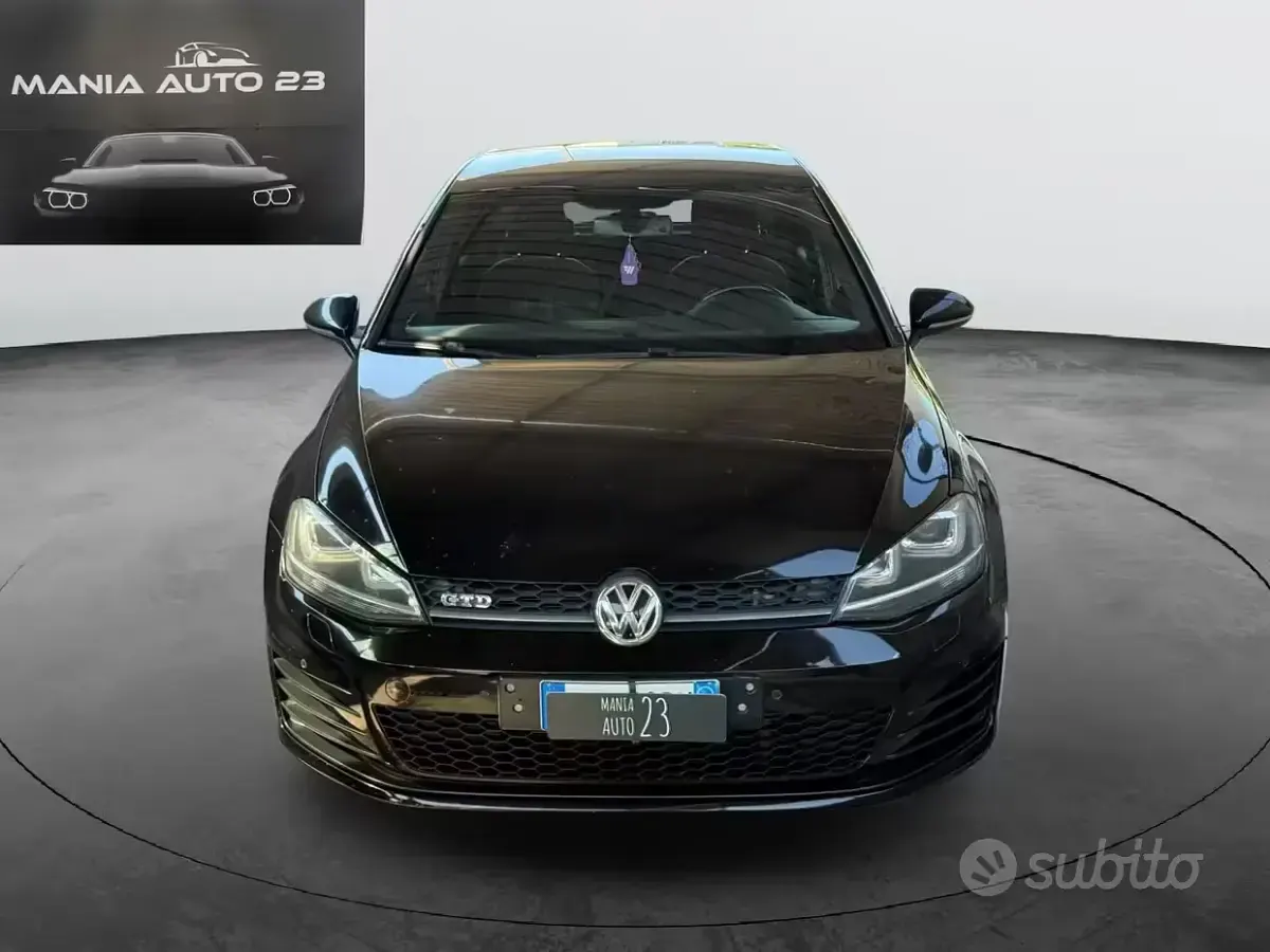 Usata VW Golf VII GTD 184 CV (135 kW) 2017 Nero Berlina