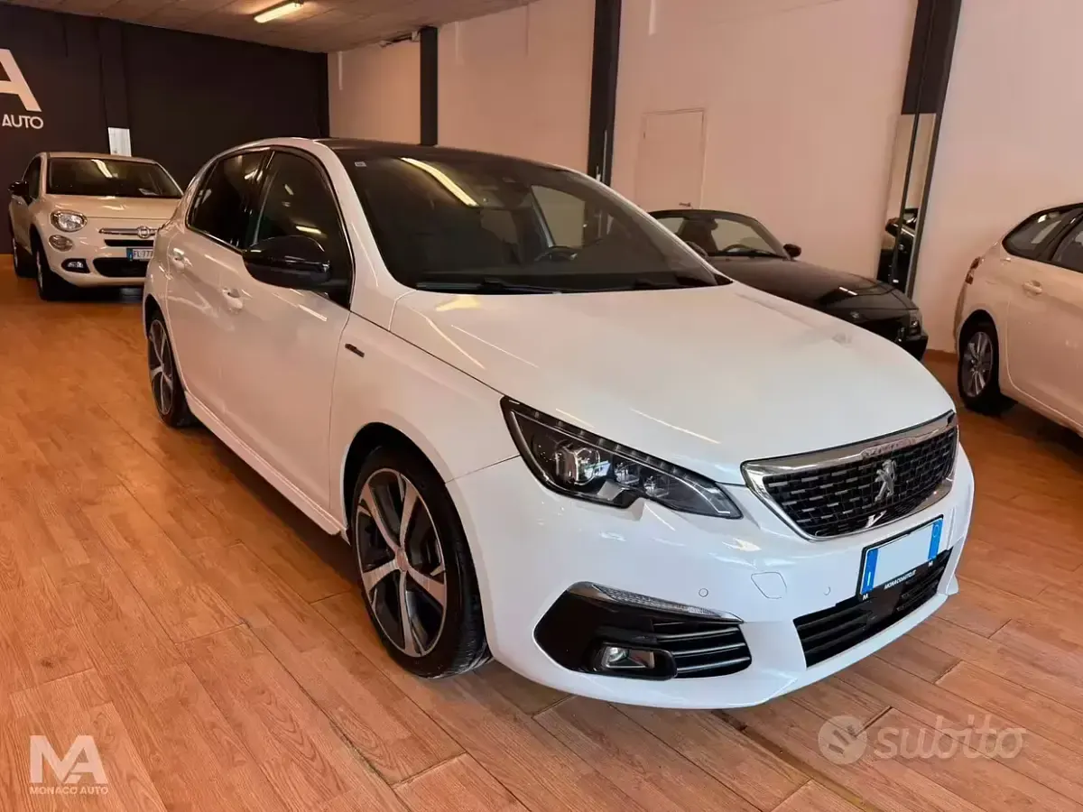 Usata Peugeot 308 GT-line 131 CV (96 kW) 2018 Bianco Berlina