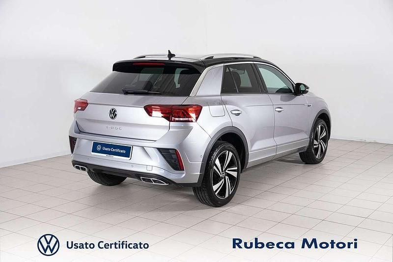 Usata VW T-Roc R-line 110 CV (80 kW) 2022 Argento SUV