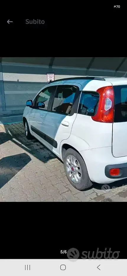 Usata Fiat Panda 69 CV (50 kW) 2013 Bianco Utilitaria