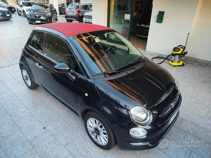 Usata Fiat 500C Lounge 69 CV (50 kW) 2016 Nero Cabrio
