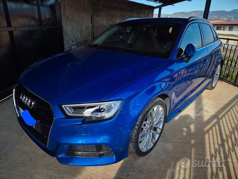 Usata Audi A3 Sport 150 CV (110 kW) 2018 Blu Berlina