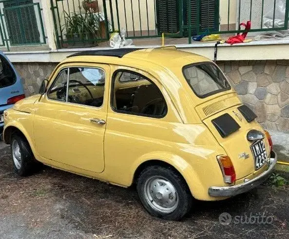 Usata Fiat 500 1970 Giallo Utilitaria