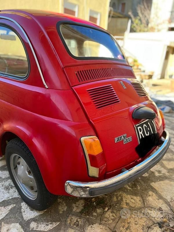 Usata Fiat 500 1970 Rosso Utilitaria