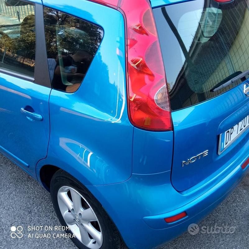 Usata Nissan Note 110 CV (80 kW) 2008 Blu Utilitaria