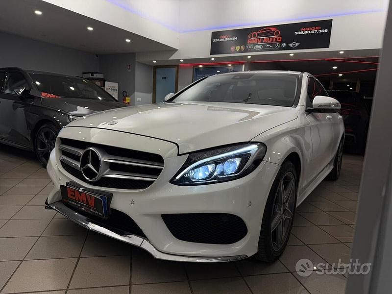 Usata Mercedes C220 Premium 170 CV (125 kW) 2014 Bianco Berlina
