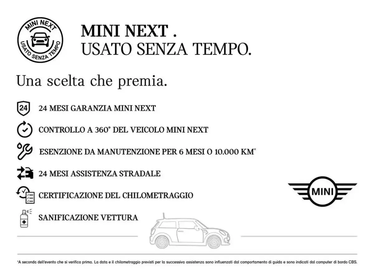 Usata Mini Cooper Essential 204 CV (150 kW) 2024 Midnight black ii Utilitaria