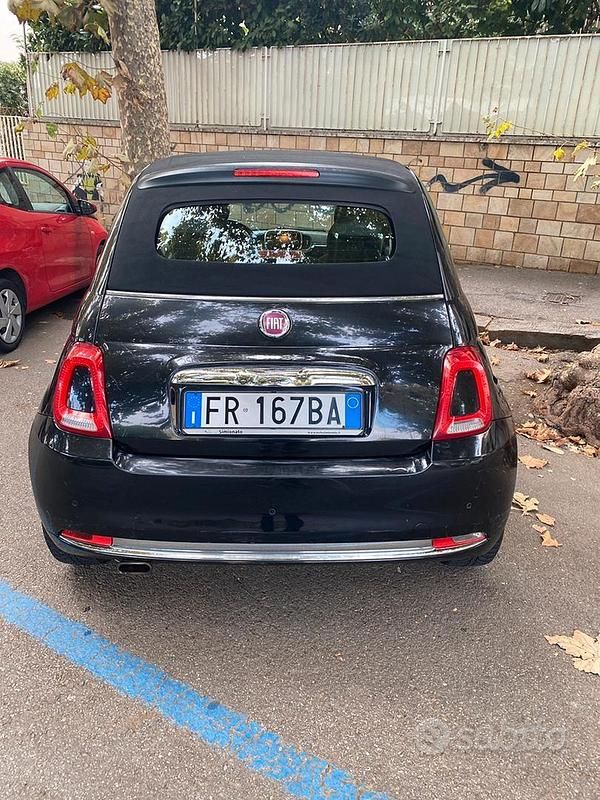 Usata Fiat 500 2016 Nero Cabrio