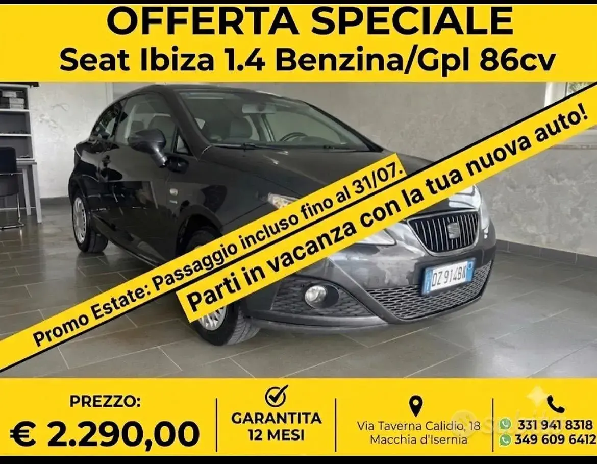 Usata Seat Ibiza 85 CV (62 kW) 2010 Berlina