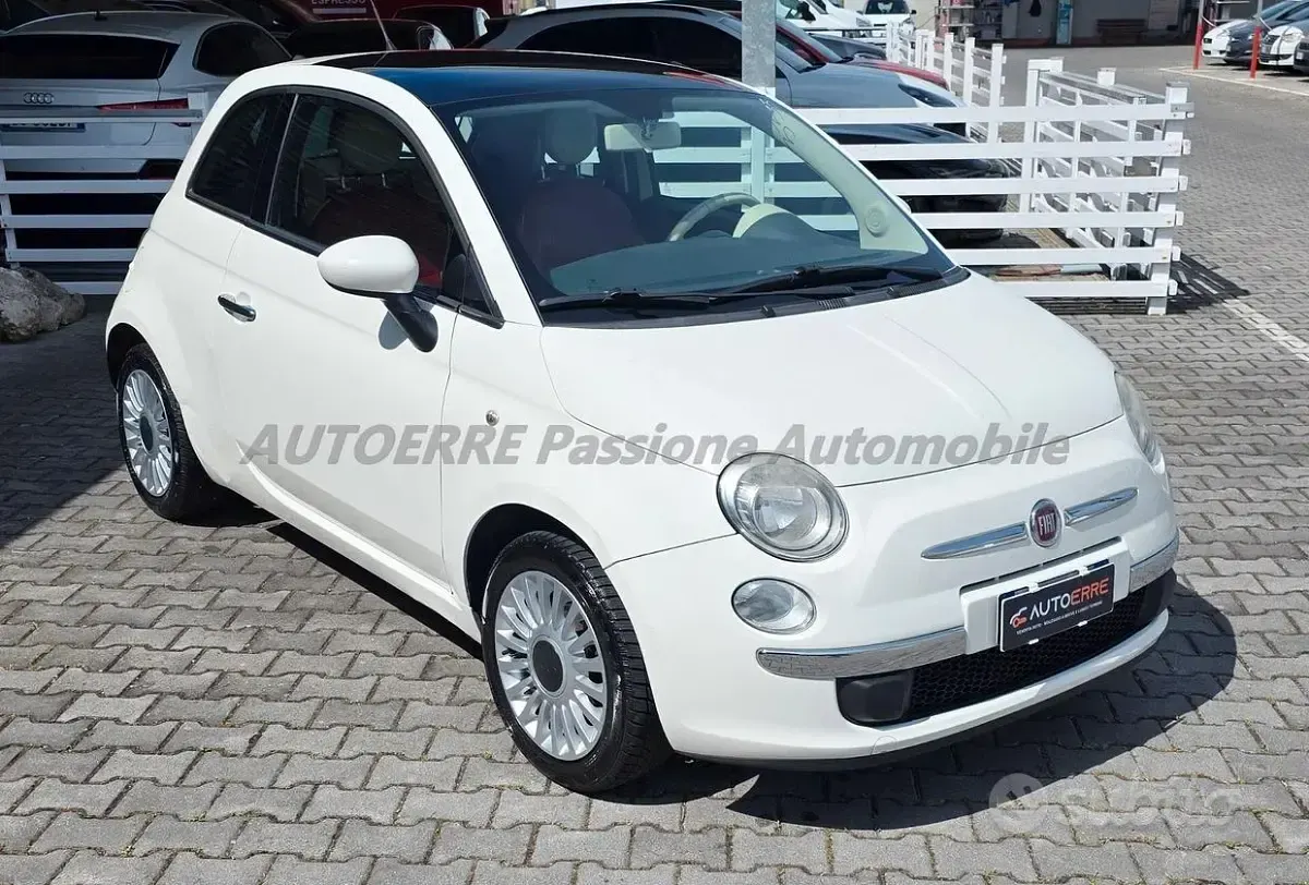 Usata Fiat 500 69 CV (50 kW) 2009 Bianco Cabrio