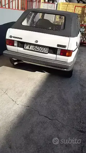 Usata VW Golf Cabriolet 73 CV (53 kW) 1987 Bianco Cabrio