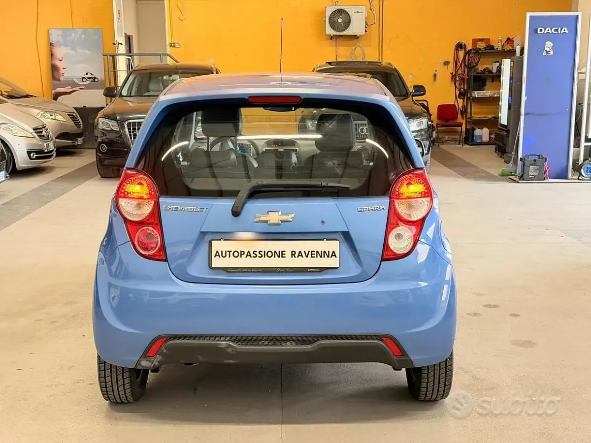 Usata Chevrolet Spark LT 65 CV (47 kW) 2013 Blu Utilitaria