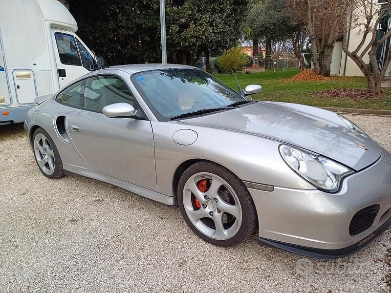 Usata Porsche 996 Turbo 2002 Grigio Coupé