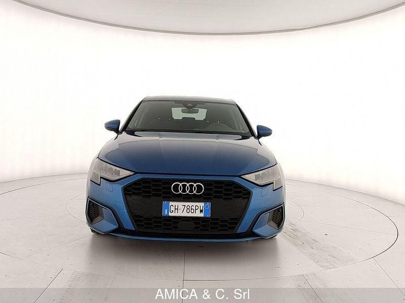 Usata Audi A3 Sportback Business 150 CV (110 kW) 2021 Blu Utilitaria