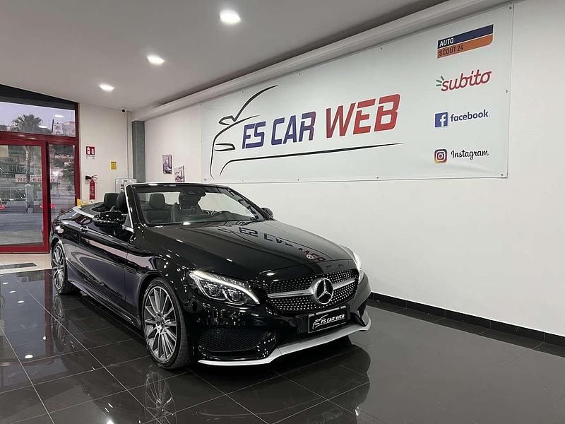 Usata Mercedes C220 Premium Plus 170 CV (125 kW) 2018 Nero Cabrio