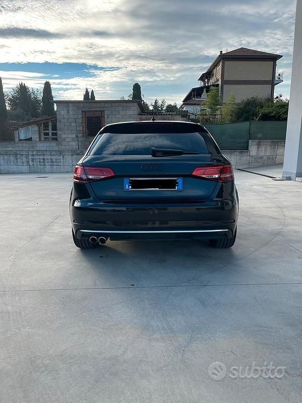 Usata Audi A3 150 CV (110 kW) 2017 Nero Berlina