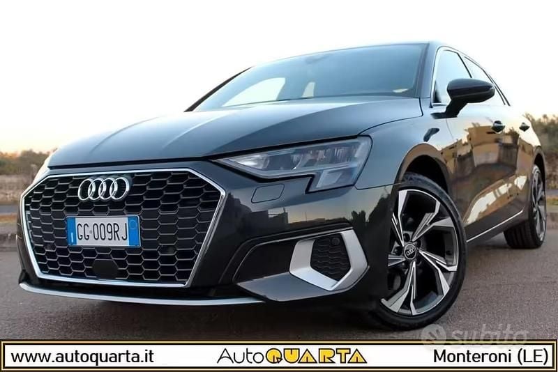 Usata Audi A3 Advanced 116 CV (85 kW) 2021 Grigio Berlina