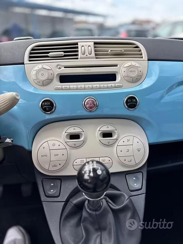 Usata Fiat 500 Lounge 85 CV (62 kW) 2011 Blu Berlina