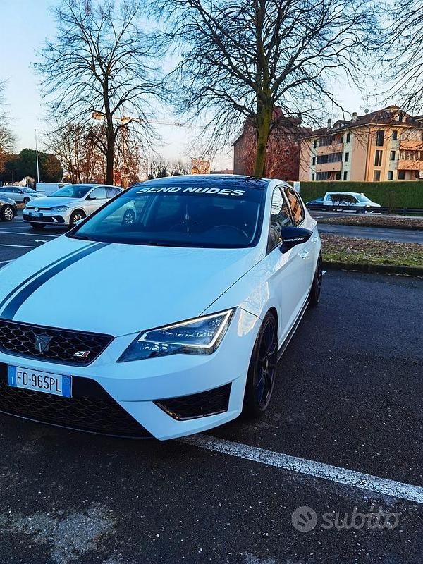 Usata Seat Leon FR 184 CV (135 kW) 2016 Bianco Berlina