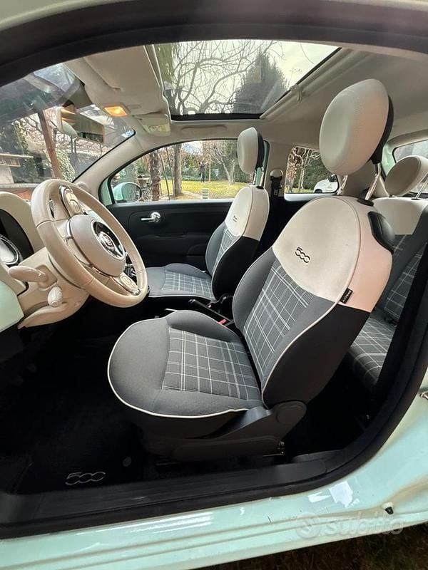 Usata Fiat 500 Lounge 69 CV (50 kW) 2018 Verde Utilitaria