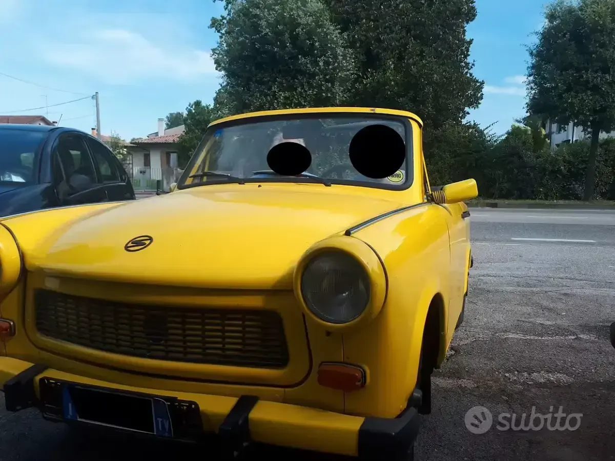 Usata Trabant 601 1987 Giallo Cabrio